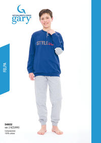 BOYS' S/L PAJAMAS S40032 Tellini S.r.l. Wholesale Clothing